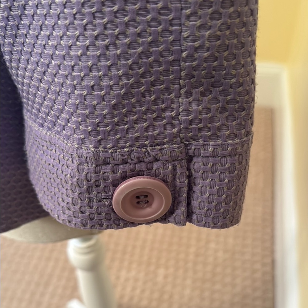 Elementz Lavender Textured Button-Up Jacket - Siz… - image 5